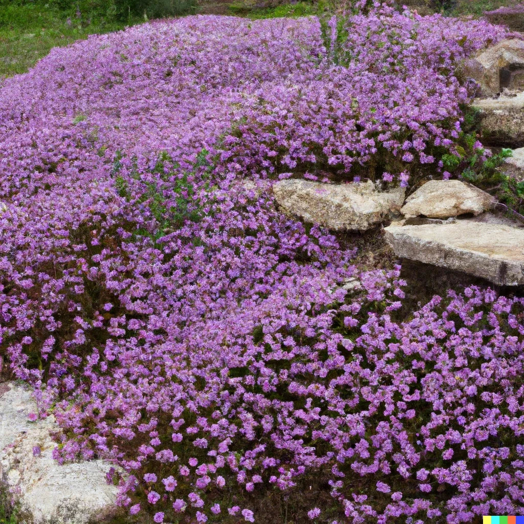 Creeping Thyme Seeds - 5000 Count - Purple Groundcover - Thymus serpyllum - Perennial Herb for Gardens and Landscaping