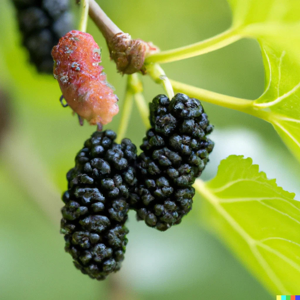 Black Mulberry Tree Seeds - 50+ Morus nigra Edible Fruit, Sweet Juicy Berries, Deciduous Tree for Garden & Orchard