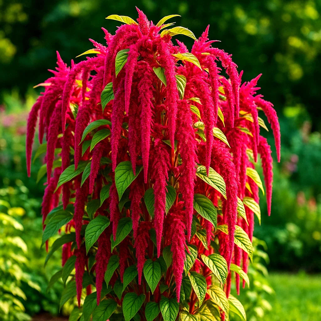 Amaranth Seeds - 6000+ Love Lies Bleeding - Autumn Flower Garden - Amaranthus caudatus - Cascading Red & Green Blooms