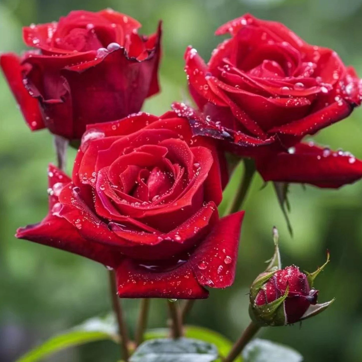 Red Rose Seeds - 20 Non-GMO Heirloom Rosa rubiginosa for Gardens & Bouquets, Fragrant, Easy to Grow