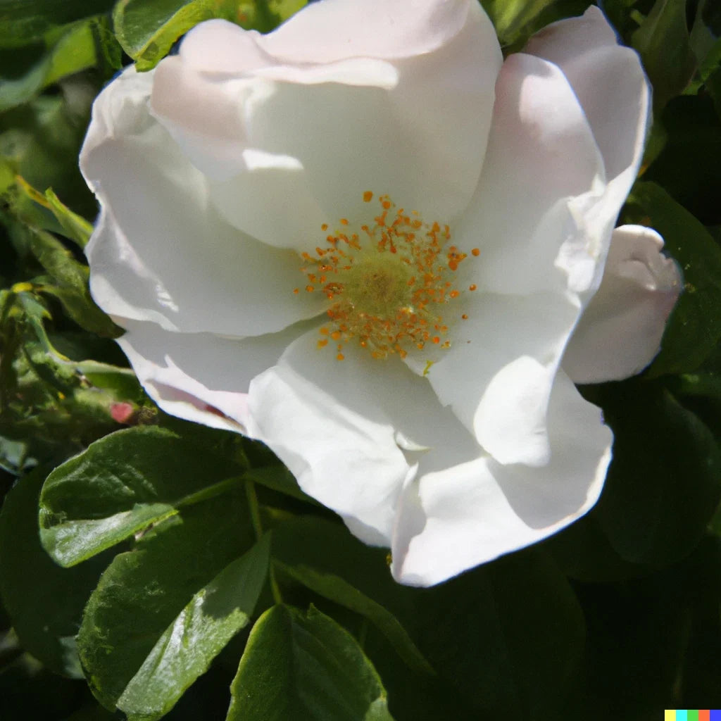 White Rose Bush Seeds - Rosa Rugosa alba Flowering Shrub for Garden, Hedges & Borders, 30+ Seeds, Fragrant White Flowers, US Free Shipping