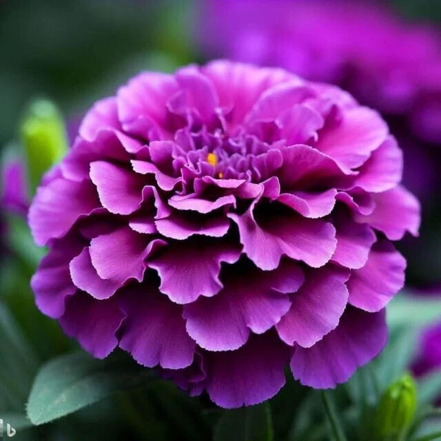 Purple India Marigold Seeds - 25+ Pack, Tagetes erecta, Vibrant Purple Blooms, Easy to Grow, Non-GMO, Garden Planting, Annual Flowers