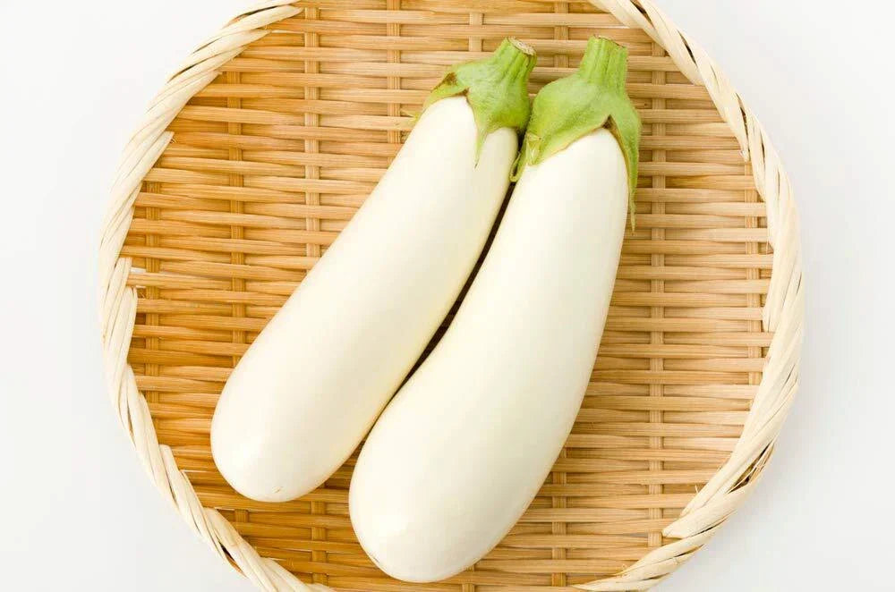 White Eggplant Seeds | 100+ Non-GMO Seeds | Solanum melongena | Made in USA