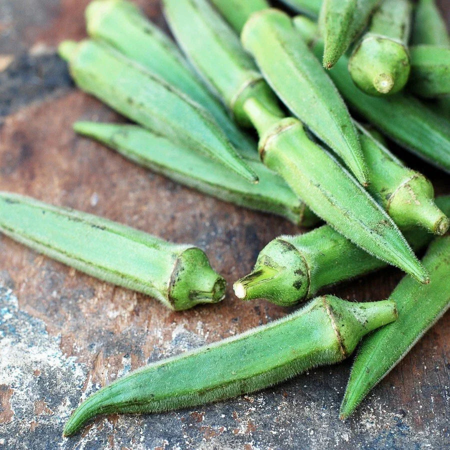 Emerald Okra Seeds 50 Ct Non-GMO Heirloom Vegetable Garden Seeds Abelmoschus esculentus USA