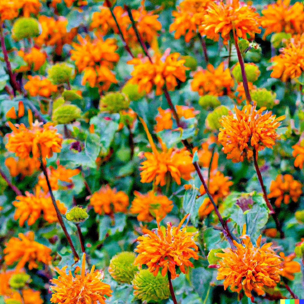 Klip Dagga Seeds - 20 Pack | Leonotis Nepetifolia Orange Flower Garden Herb