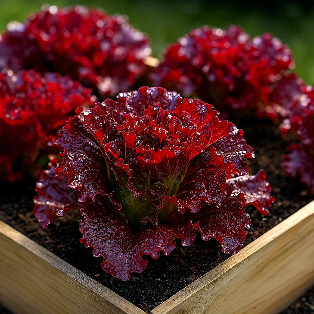 Ruby Red Lettuce Seeds - 1000+ Heirloom Non-GMO Lactuca sativa