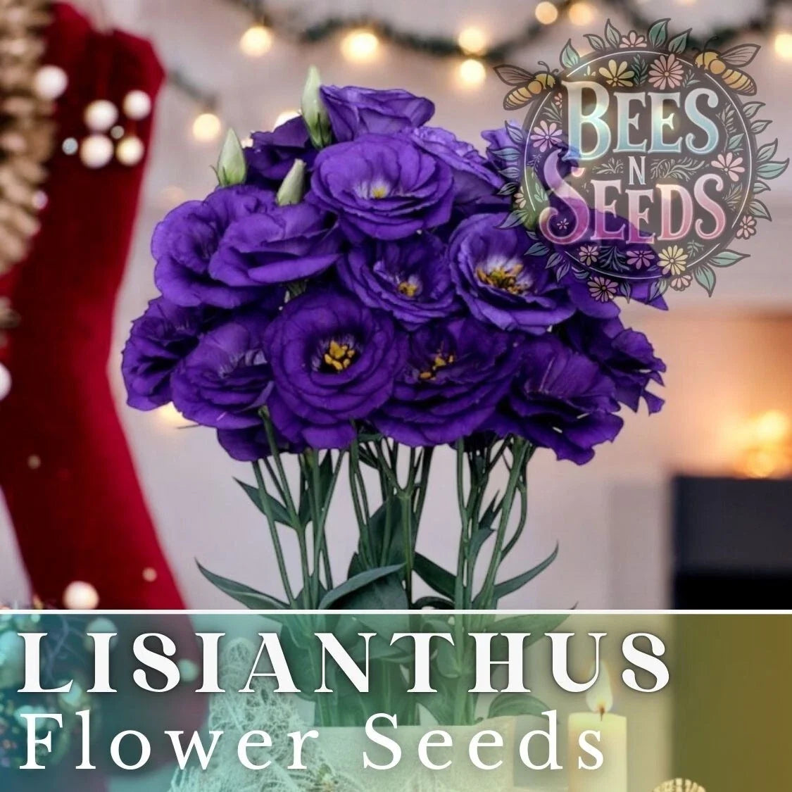 Lisianthus Seeds - Non-GMO Heirloom Ethos Blue Variety - Eustoma grandiflorum - 125 to 5000 Seeds