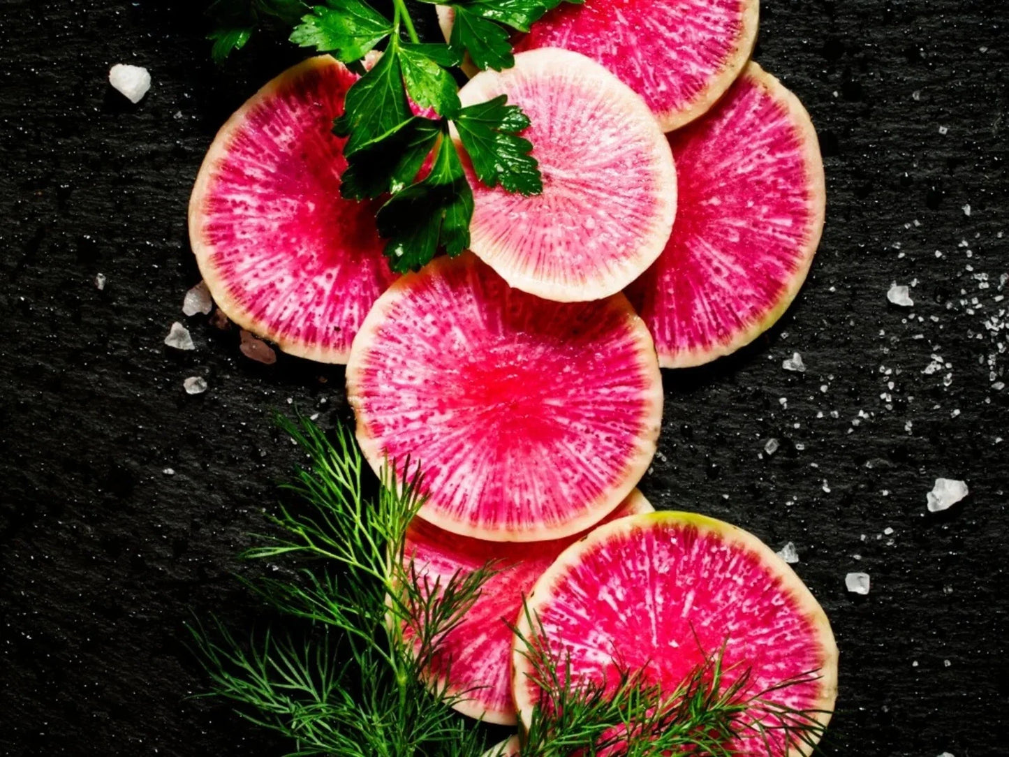 Watermelon Radish Seeds - Organic Heirloom Non-GMO Raphanus sativus for Fresh Garden, Salad, Pickling