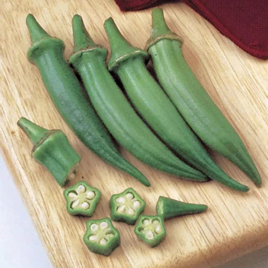Clemson Spineless Okra Seeds - 25+ Non-GMO Heirloom Vegetable Seeds