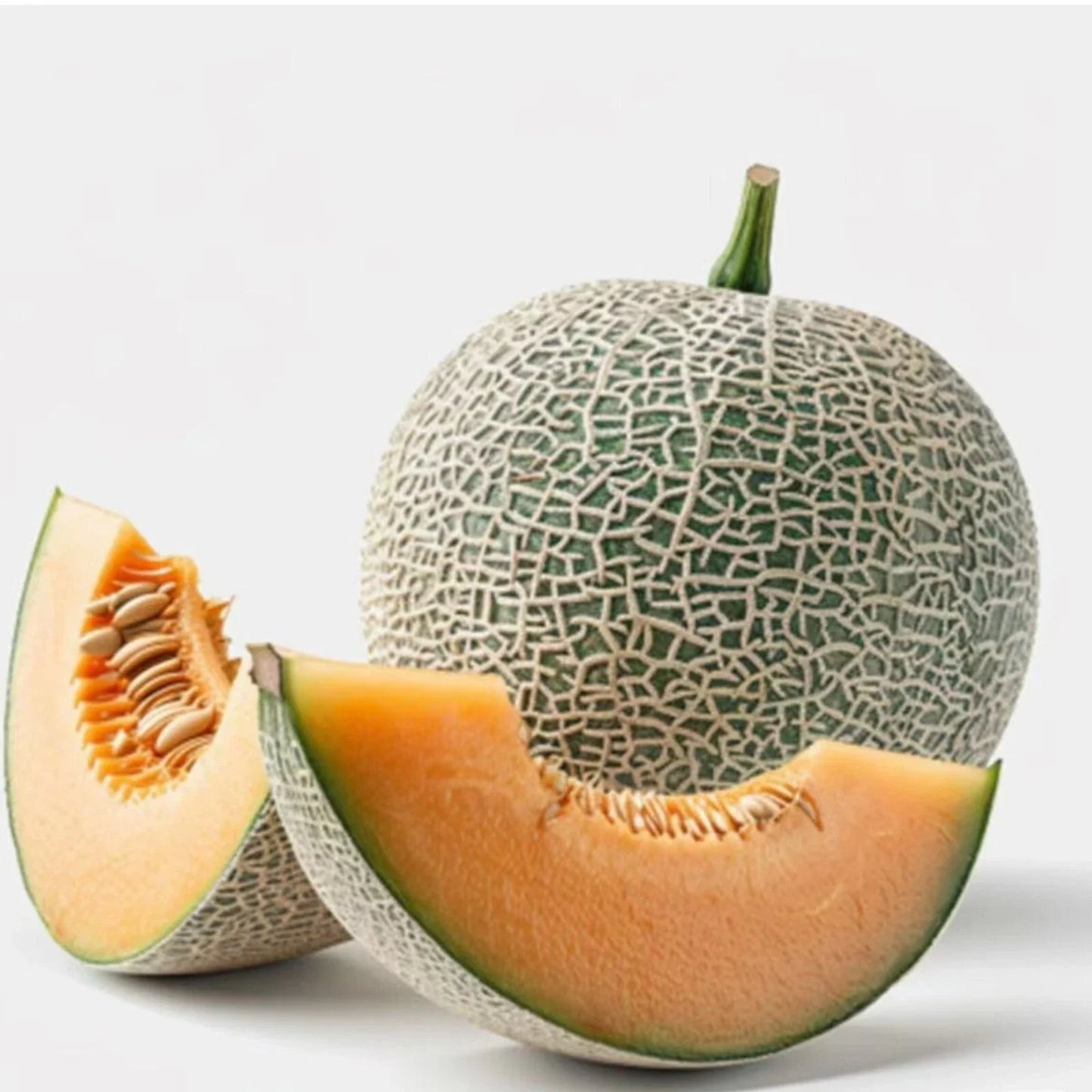 Cantaloupe Melon Seeds - 25pcs Heirloom Cucumis melo for Home Gardens, Juicy Sweet Fruit, Non-GMO, Easy to Grow