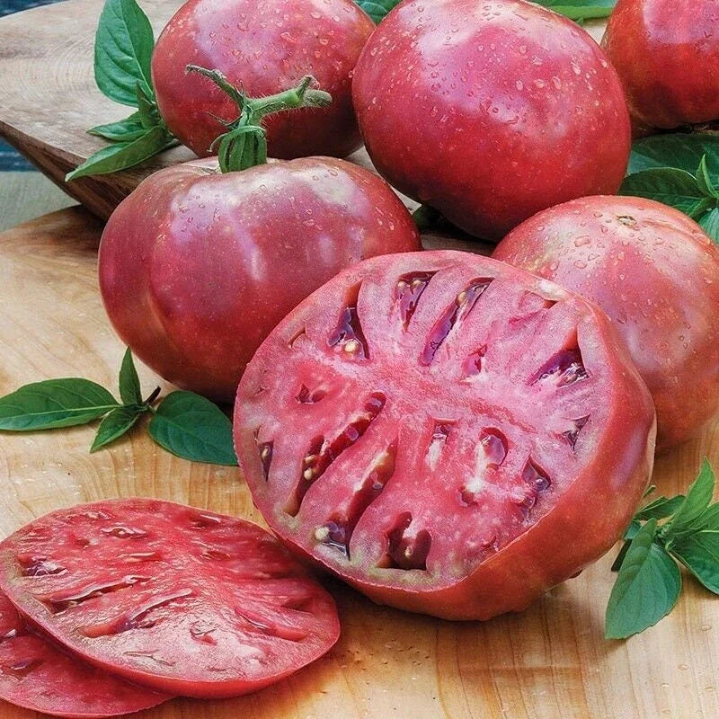 Cherokee Purple Beefsteak Tomato Seeds - 200 Non-GMO Heirloom Solanum lycopersicum for Home Gardeners