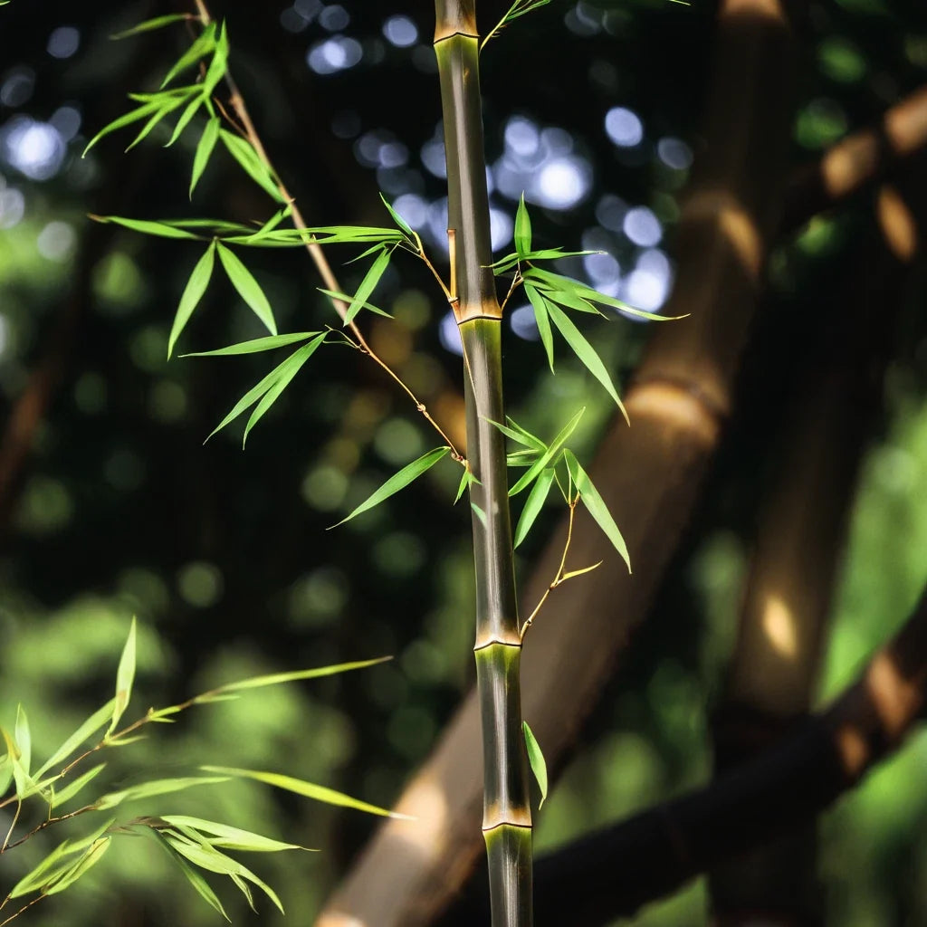 50 Bamboo Seeds - Clumping Red Temple Bambusa multiplex 'Red Temple' for Privacy Screen & Garden Landscaping