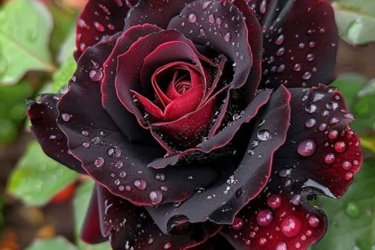 Dark Red/Black Rose Flower Seeds - 100 Rare Exotic Seeds for Garden Cultivation