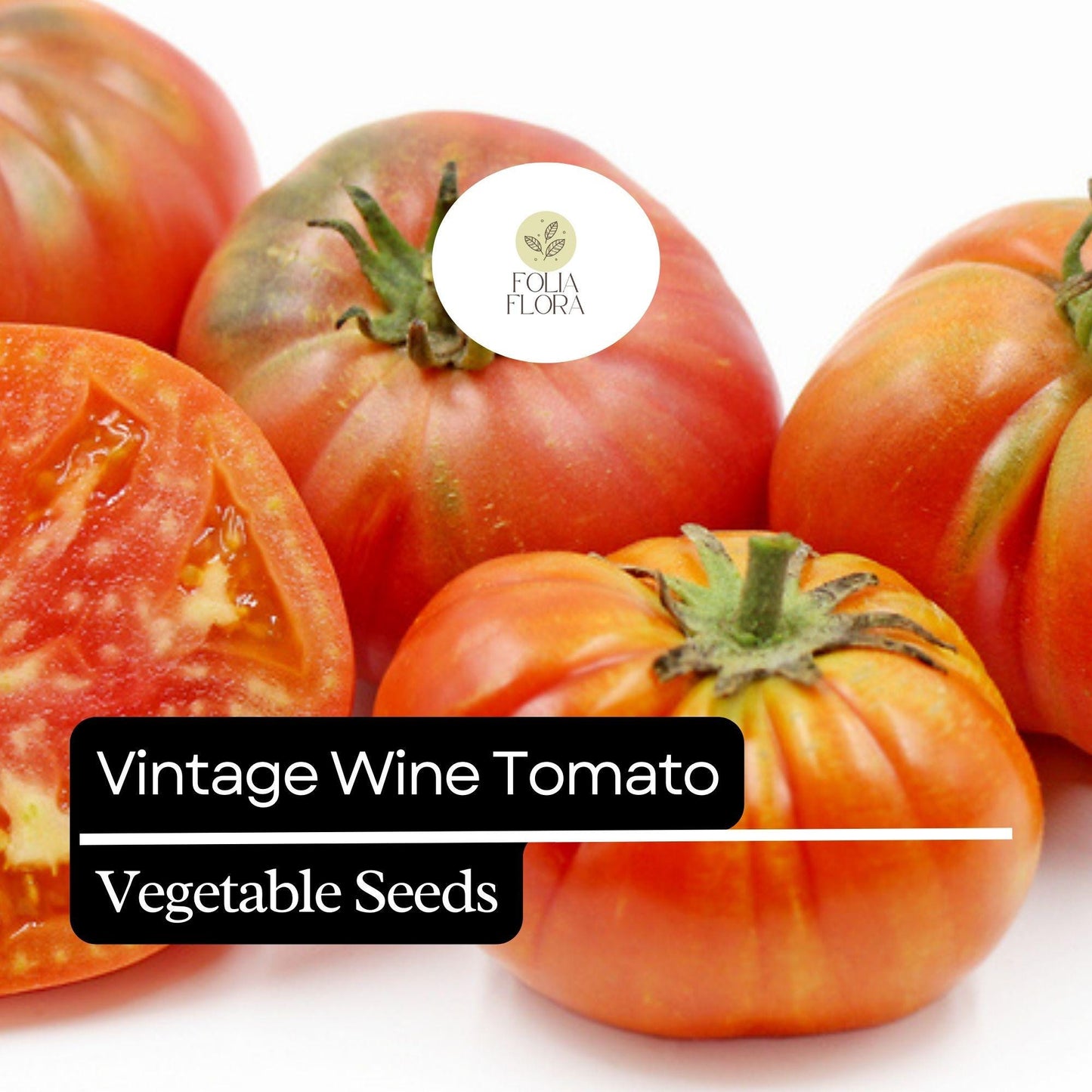 30 Vintage Wine Tomato Seeds – Heirloom Pink & Gold Striped Beefsteak Tomatoes for Fresh Eating