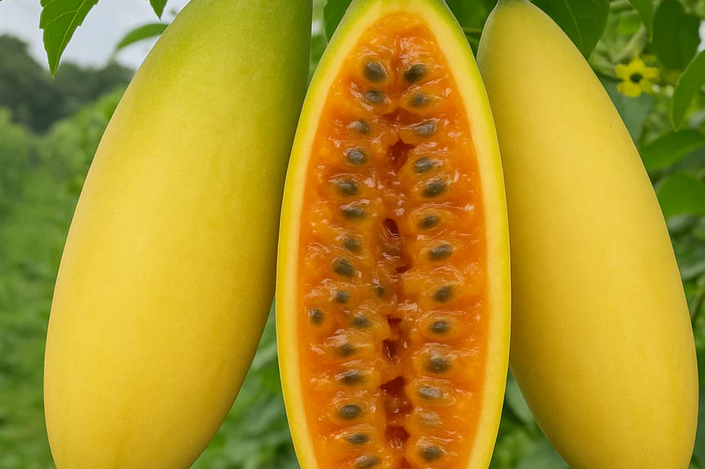 Banana Passionfruit Seeds | Passiflora Mollissima | Rare Tropical Vine | Edible Fruit, Fast Growing
