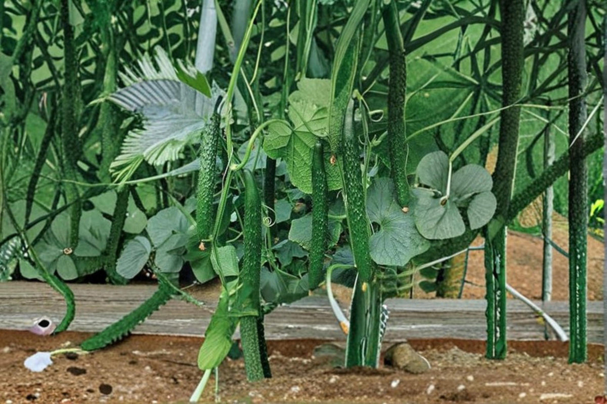 Chinese Snake Cucumber Seeds - 10 Pack - Curved, Extra-Long, Mild & Crisp - Cucumis sativus - Heat-Tolerant Variety
