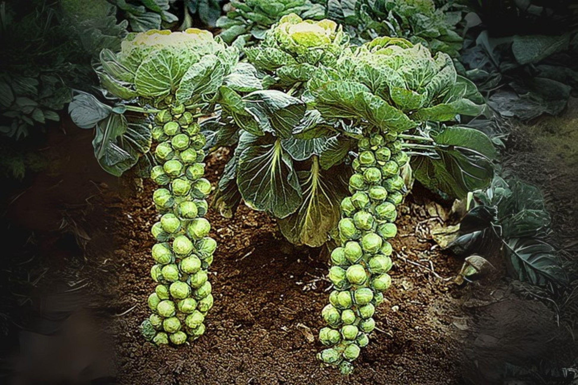 Brussels Sprouts Seeds 250 Long Island Improved Heirloom Compact Plants Brassica oleracea