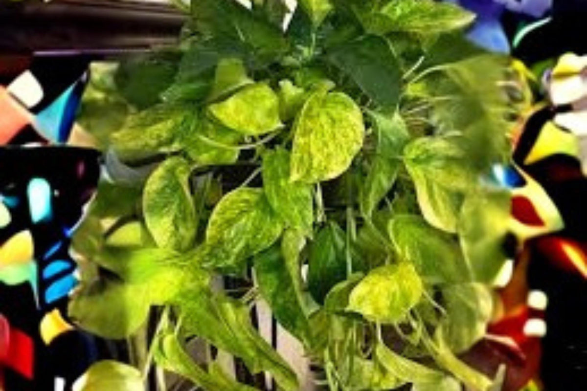 Fernando Fire Pothos Cuttings - 3 Variegated Cuttings (Epipremnum aureum) - No Roots - Tropical Houseplant for Propagation