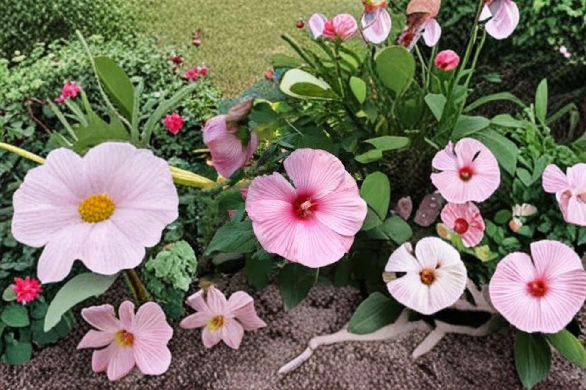 Rose Mallow Dwarf Mix Seeds | Hardy Perennial Hibiscus for Pollinators | Hibiscus moscheutos | 40 Seeds