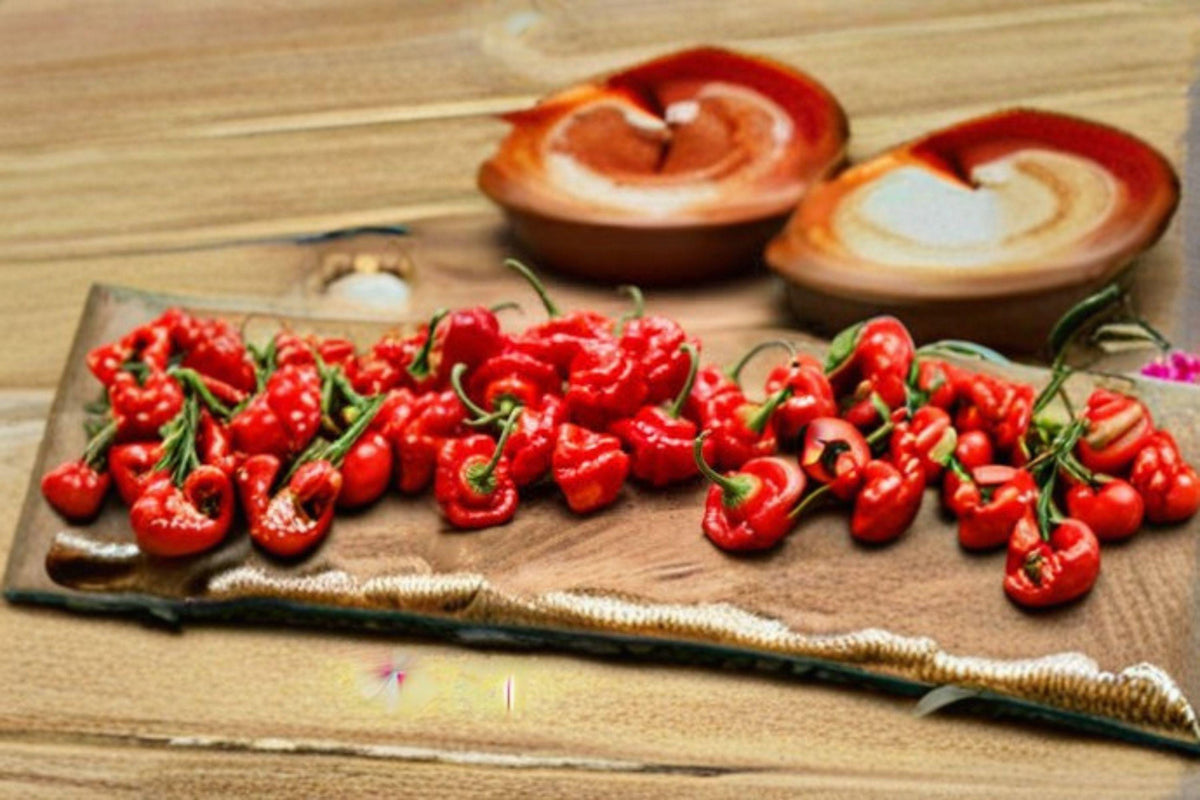 Scotch Bonnet Seeds - 30 Count - Red Hot Pepper - Capsicum chinense - Fruity Heat for Caribbean Dishes and Hot Sauces