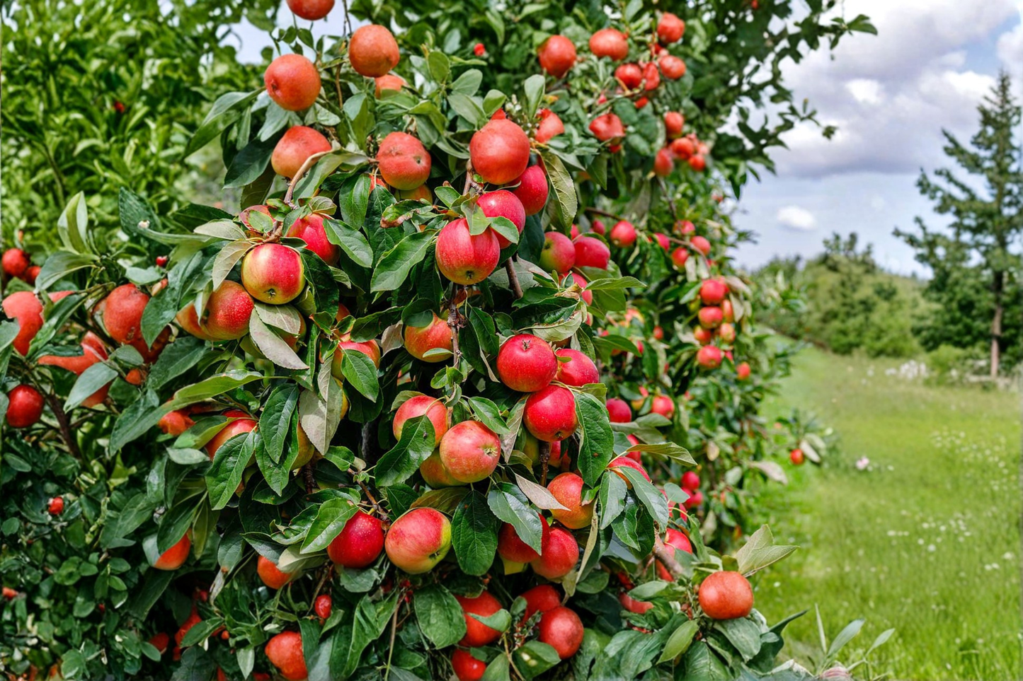 Holland Apple Tree 4-6 ft Live Fruit Tree, Sweet Apples, Malus domestica, Full Sun, Backyard Orchard Plant