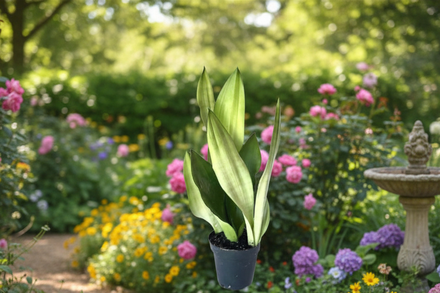 Sansevieria Moonshine Live Plant | Silver Snake Plant | Rooted Cutting | Indoor Houseplant | Easy Care Gift