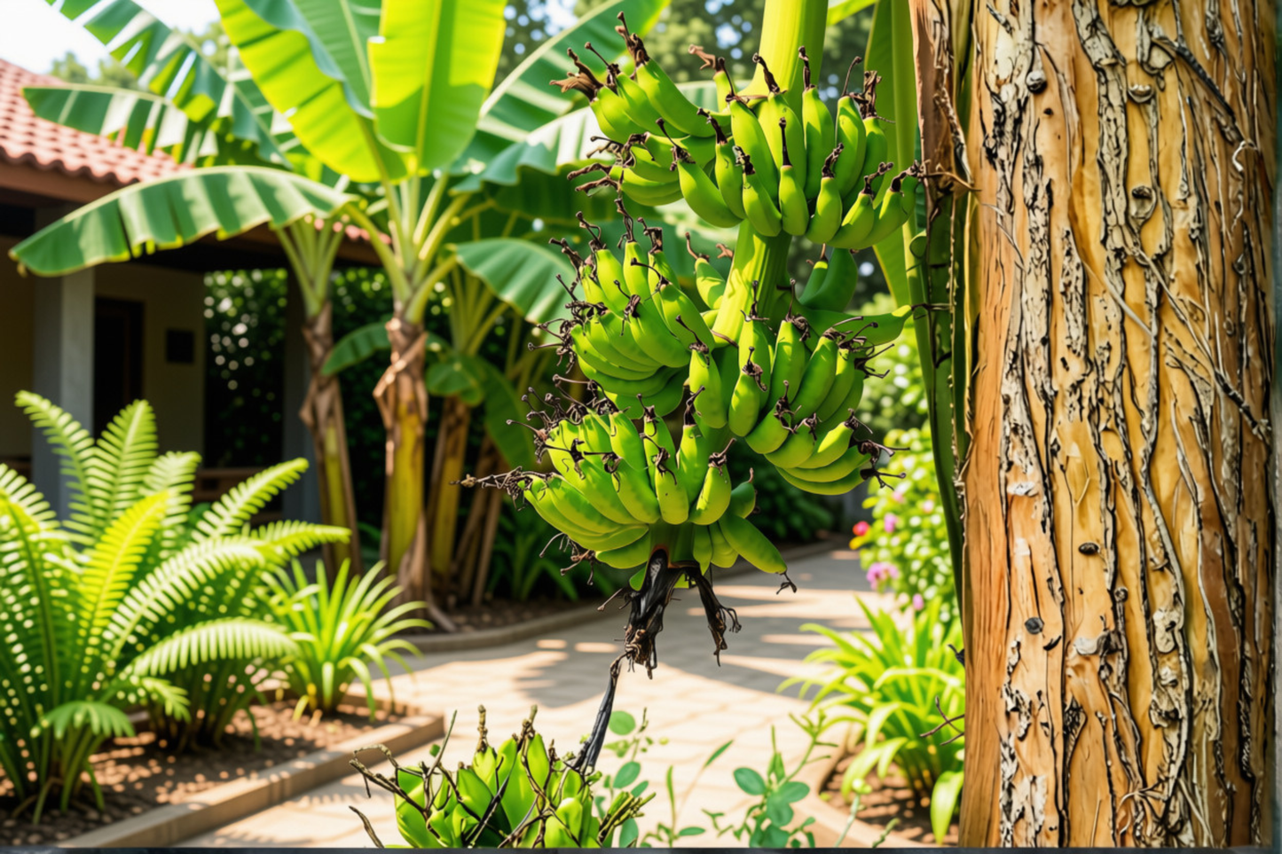 Double Mahoi Dwarf Banana Live Starter Plug – Musa Banana Plant Bare Root