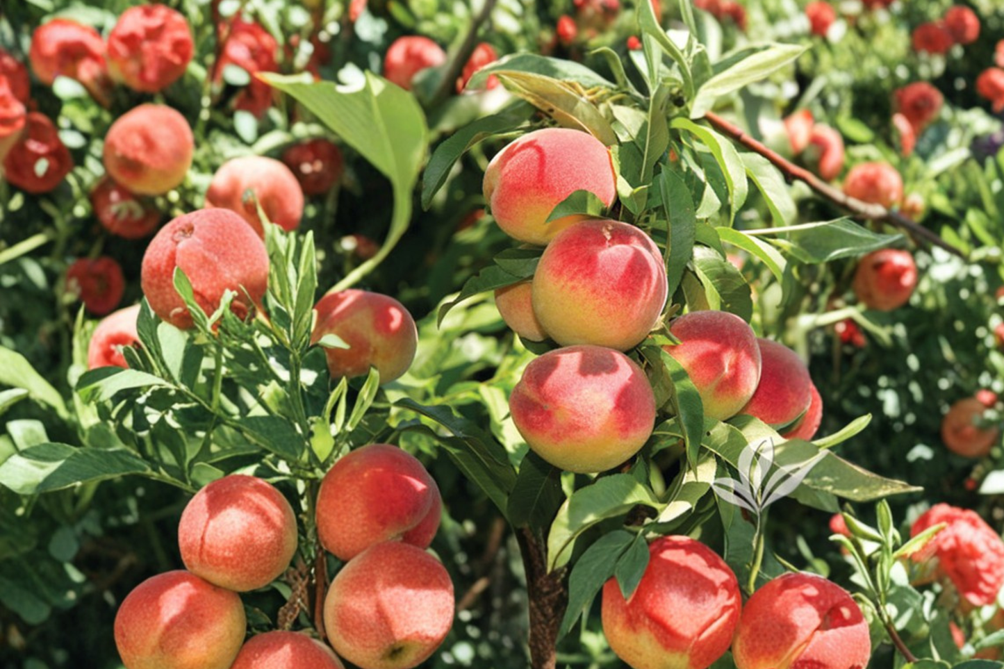 Sam Houston Peach Tree Live Plant 4-6 ft, Peach Fruit Tree for Garden, Orchard, Landscape, Prunus persica