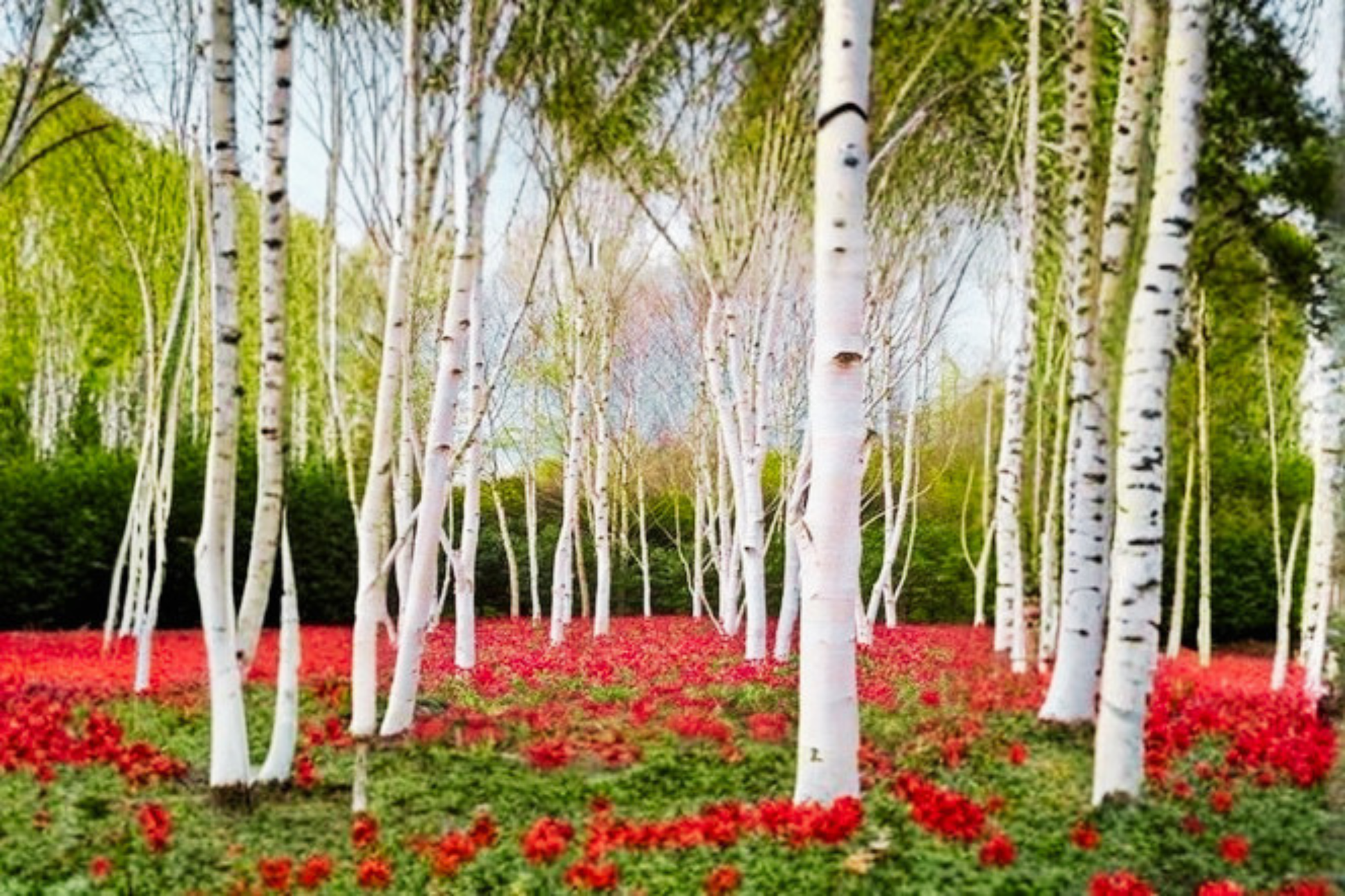 Whitebarked Himalayan Birch Live Plant – 4 Inch Pot Betula jacquemontii Ornamental Tree for Garden Landscape