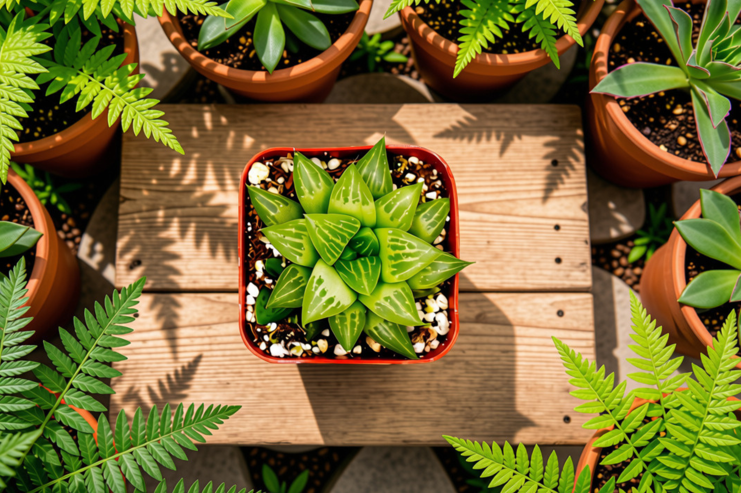 Haworthia retusa var. geraldii Live Succulent in 2-Inch Pot
