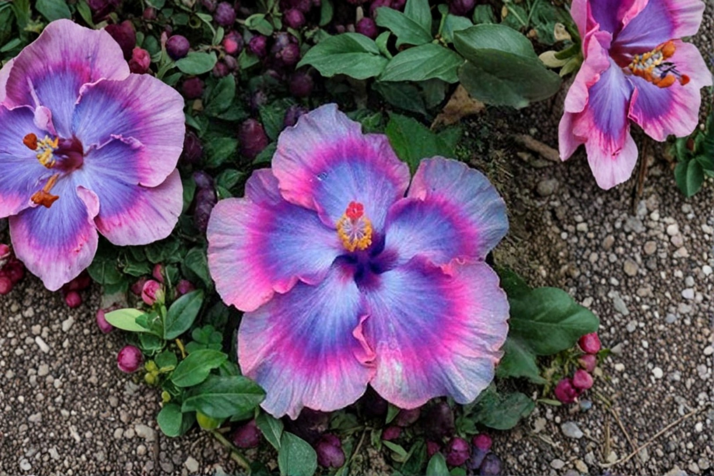 Purple and Pink Giant Hibiscus Seeds - Tropical Flowering Plant for Garden & Container, Hibiscus spp.