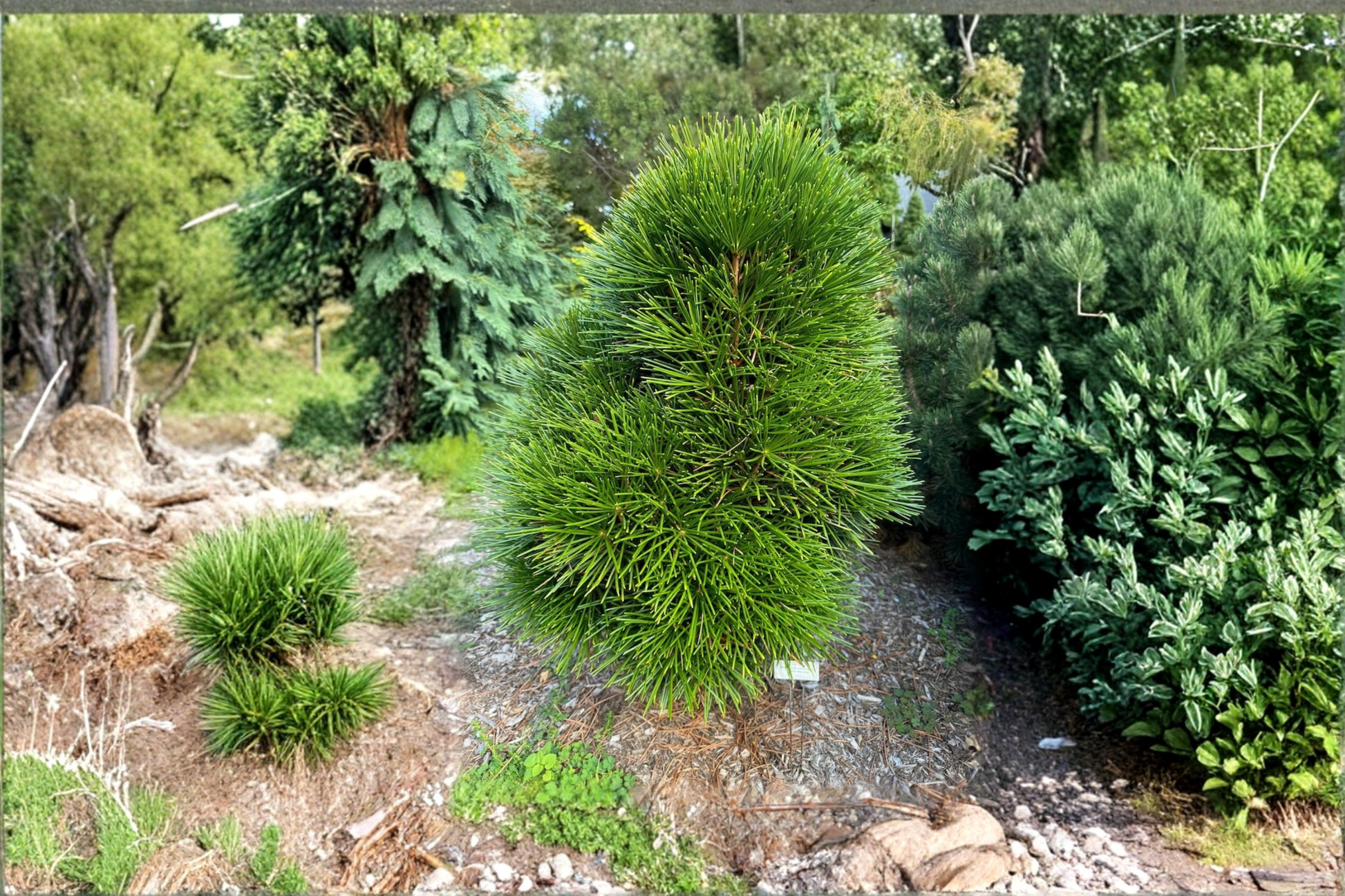 Japanese Umbrella Pine Cynthia Waxman Live Plant, 2 Gallon, Sciadopitys verticillata, Evergreen Tree for Garden Landscape