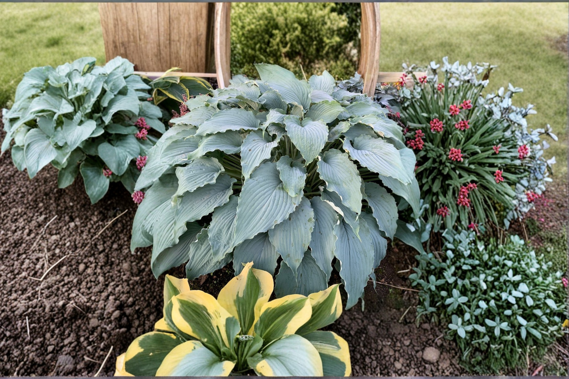 Hosta Wind Beneath My Wings 3-Inch Pot Variegated Shade Perennial Garden Plant