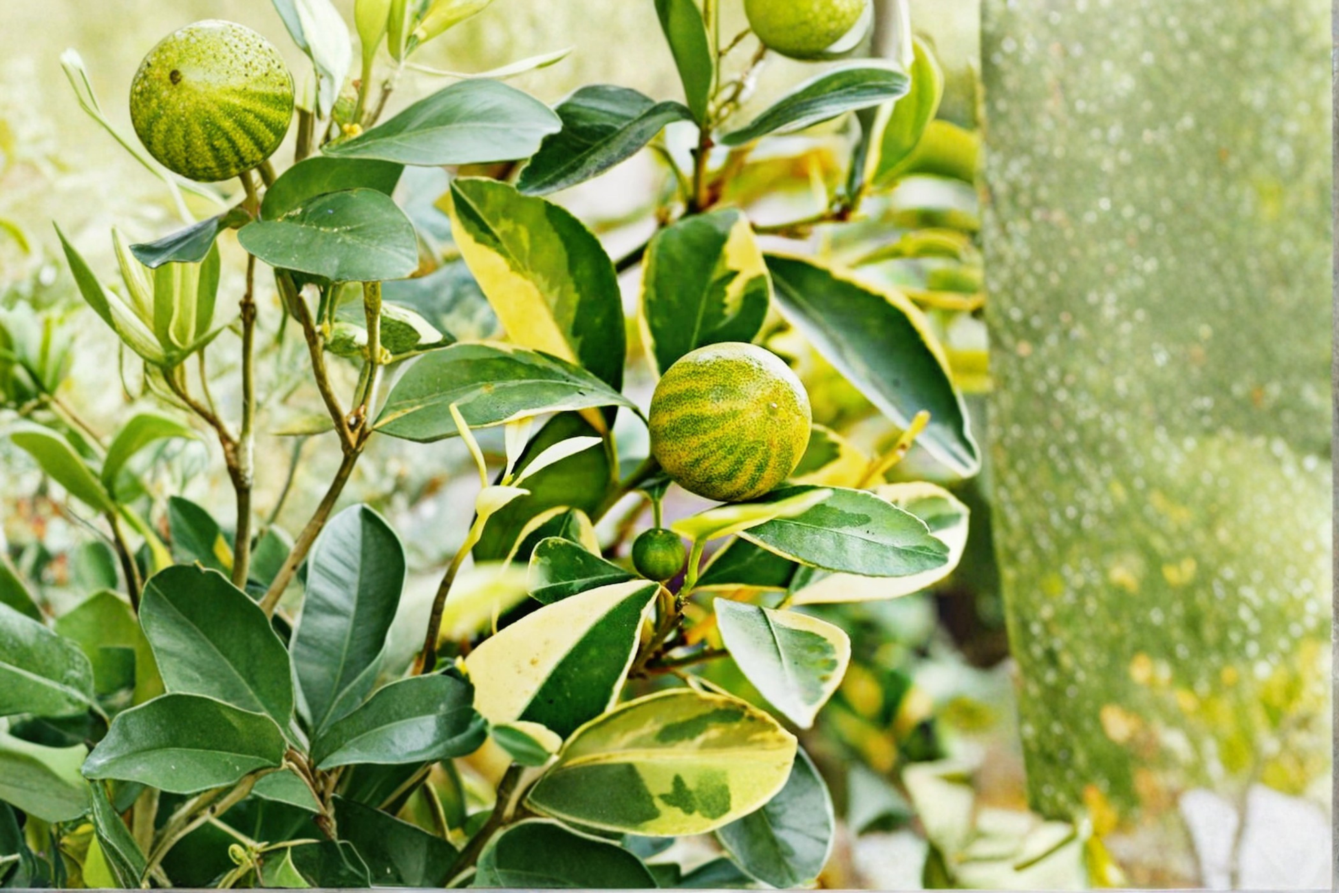 Variegated Pink Lemon Tree Air Layered 2 ft Citrus × limon Dwarf Fruit Tree for Patio Garden