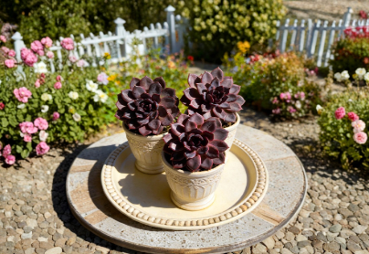 Echeveria Black Mamba Live Succulent Plant 2.5 Inch Dark Rosette Indoor Container Garden