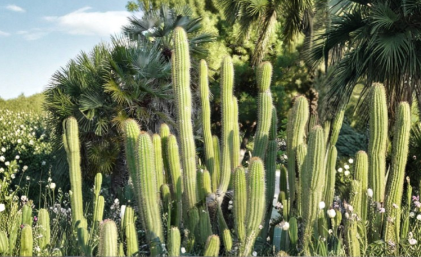 Golden Torch Cactus Cutting, Echinopsis spachiana, 20 Inch Columnar Succulent with White Flowers, Unrooted Desert Plant