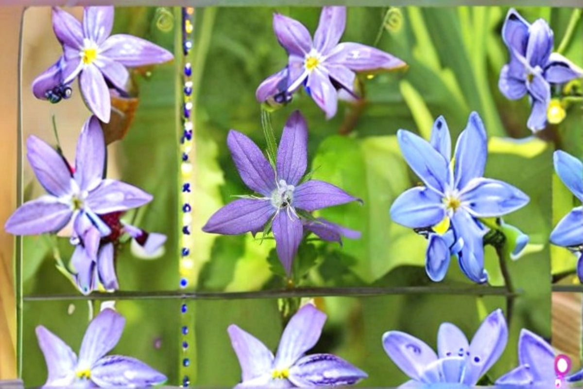 Venus Looking Glass Seeds - 1000 Purple Wildflower Seeds (Triodanis perfoliata) for Garden & Meadow Planting