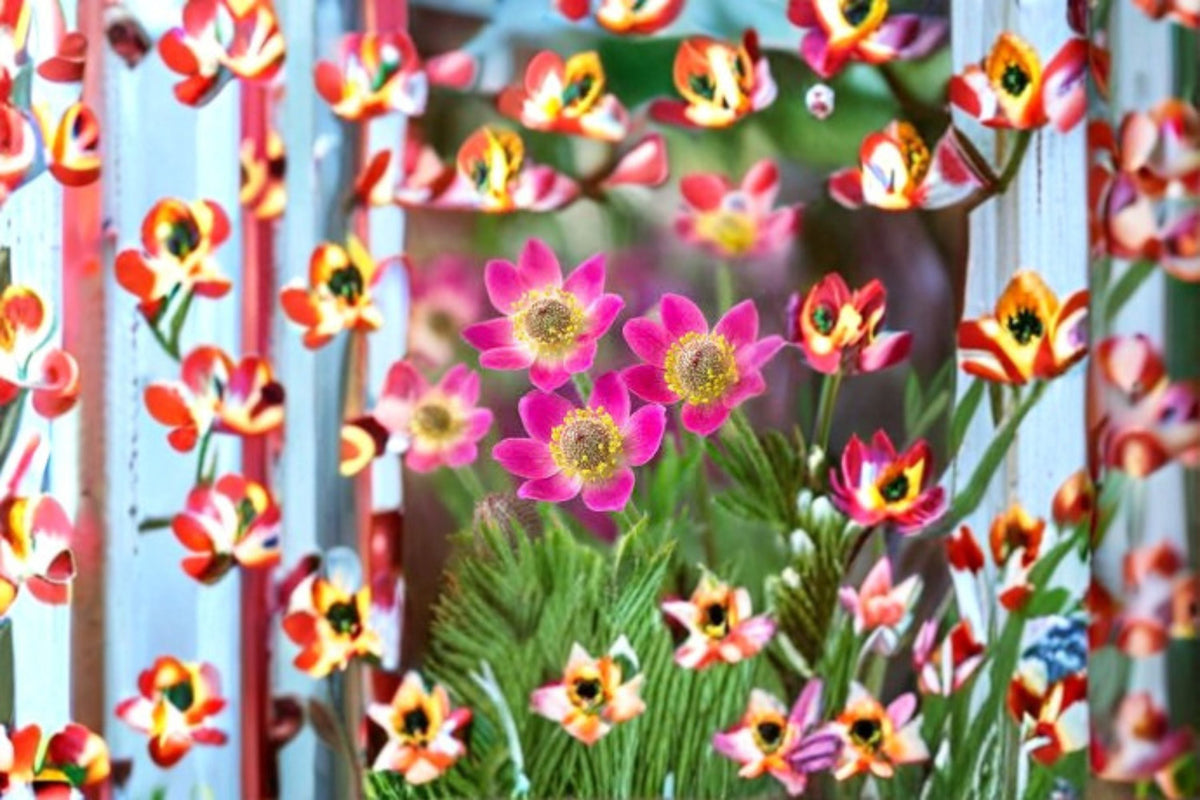 Windflower Seeds - 100 Count - Anemone multifida - Red White Pink Perennial Wildflower Garden Planting