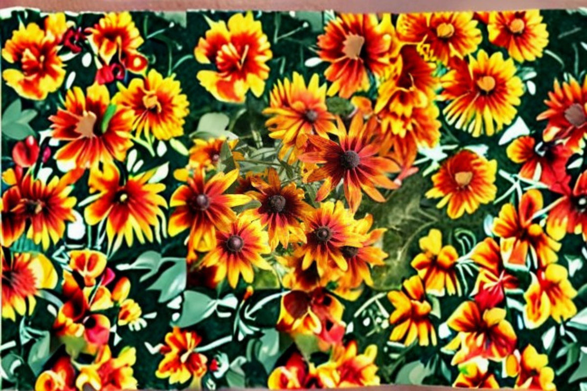 Gloriosa Daisy Seeds - 250 Count, Yellow Red BiColor Annual Wildflower, Rudbeckia hirta ‘Gloriosa’, Pollinator Plant
