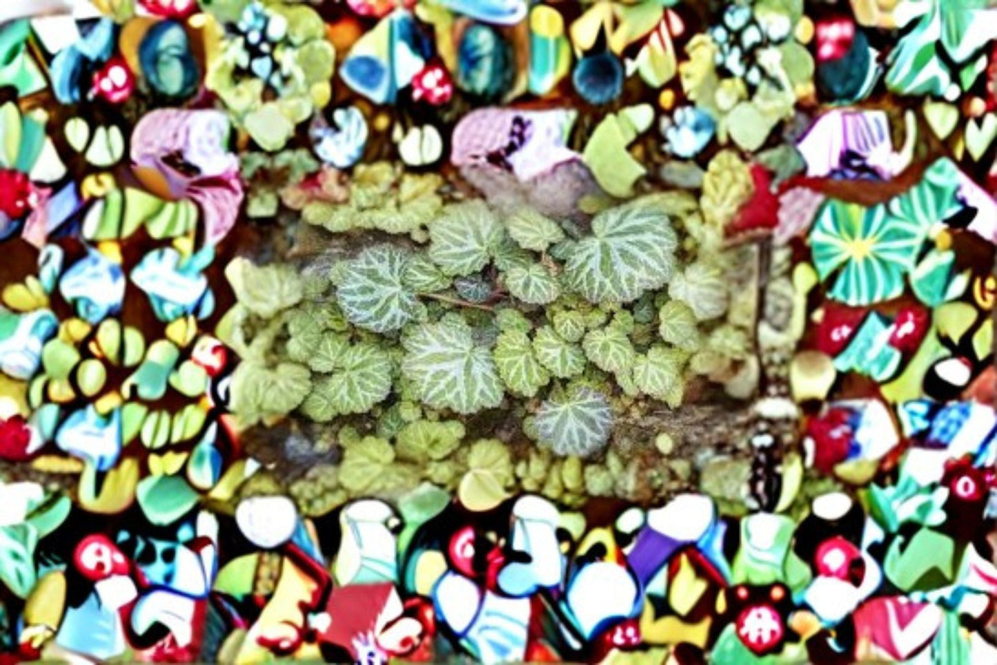 Strawberry Begonia Live Plant Clump – Saxifraga stolonifera Ground Cover