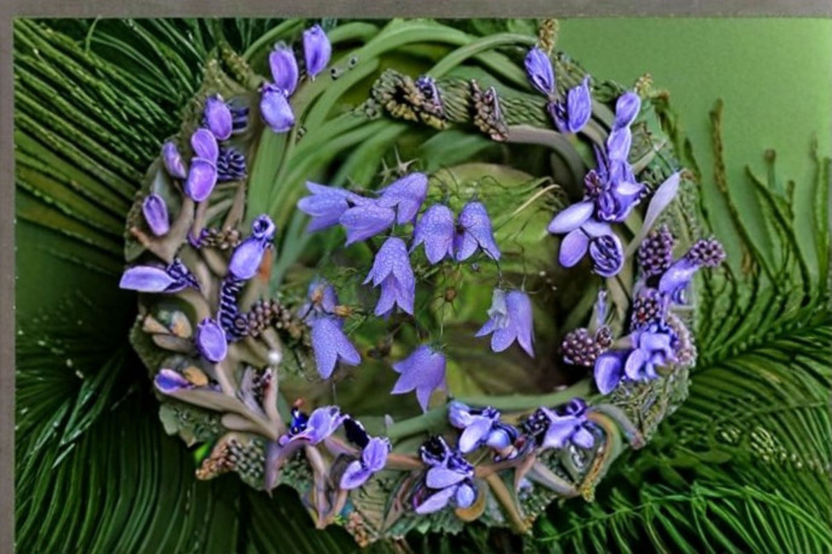 Harebells Seeds 100 Count - Blue Wildflower Perennial (Campanula rotundifolia) for Garden & Meadow Planting