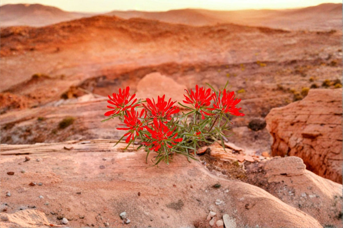 Indian Paintbrush Seeds - 300 Count - Showy Red Wildflower - Castilleja angustifolia - Native Garden Planting Seeds