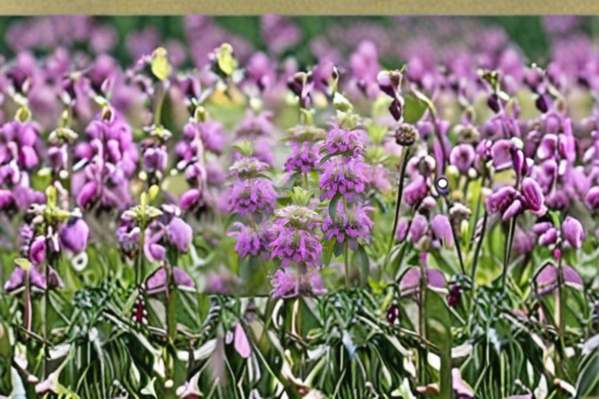 Lemon Mint Seeds - 100 Count - Purple Wildflower (Monarda citriodora) - Fragrant Garden Plant for Pollinators