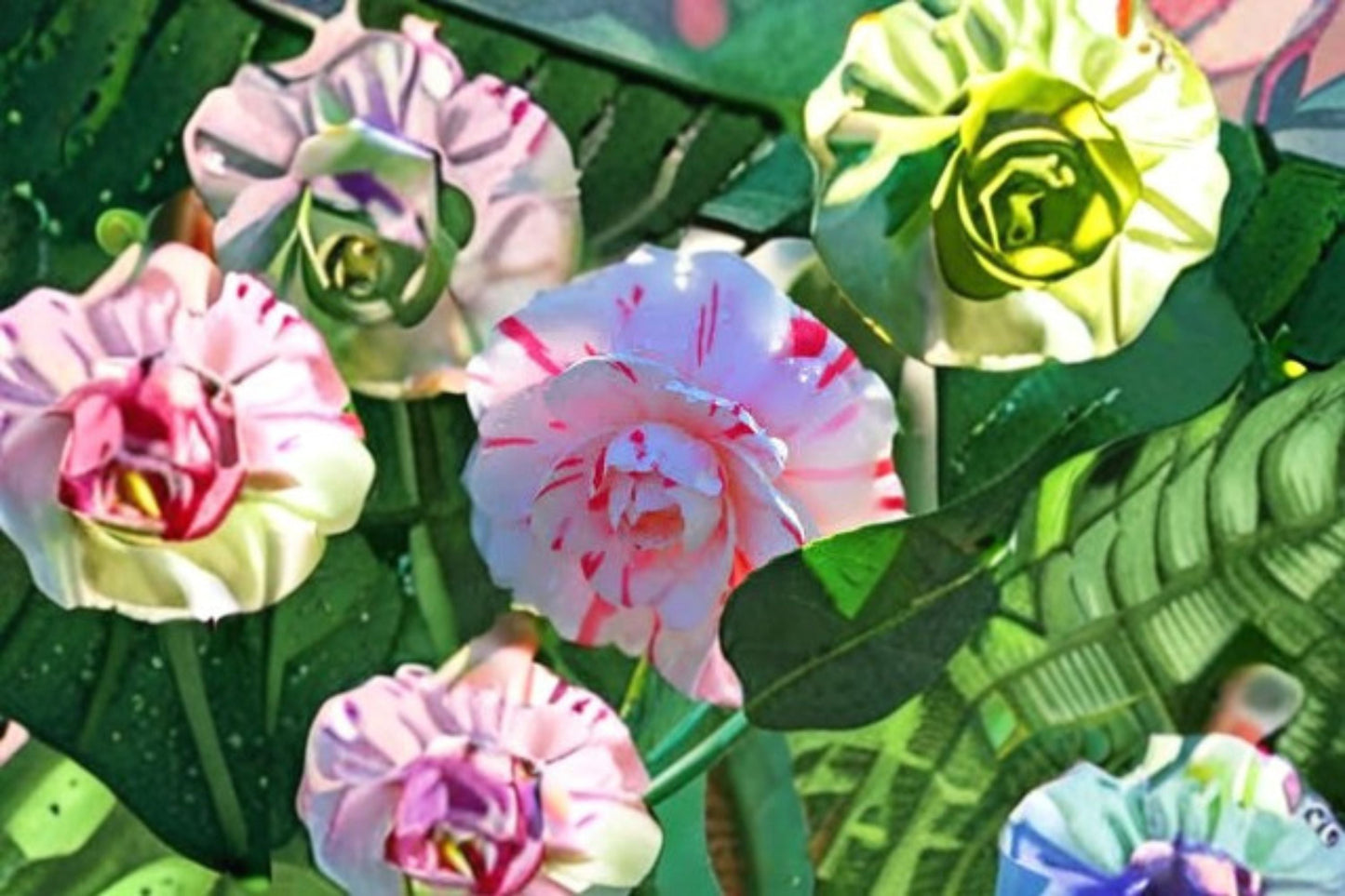 LA Peppermint Camellia Japonica Live Starter Plant in 4L Pot – Evergreen Flowering Shrub