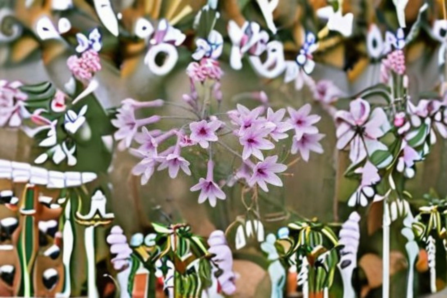 Society Garlic Plant – Tulbaghia violacea Perennial Herb with Lavender-Pink Flowers