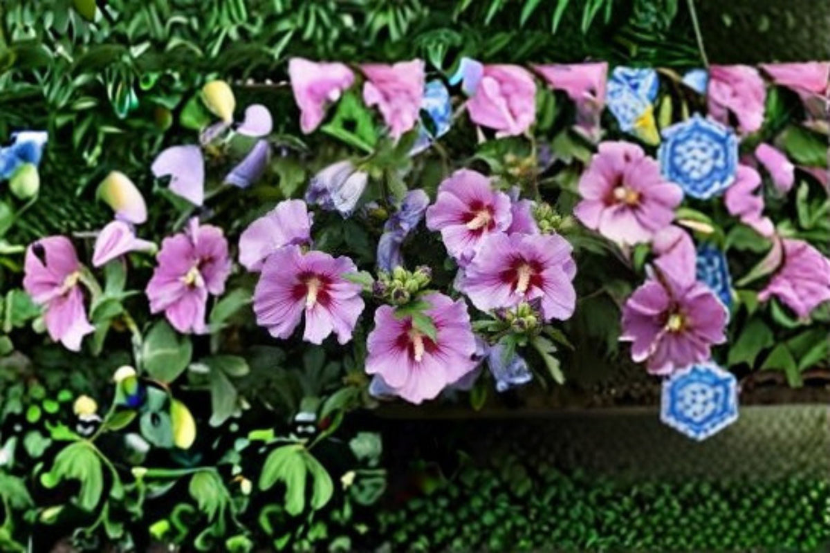 Rose of Sharon Seeds - 10 Pink Purple White Hibiscus syriacus Flower Seeds for Garden Planting - Shrub Althea