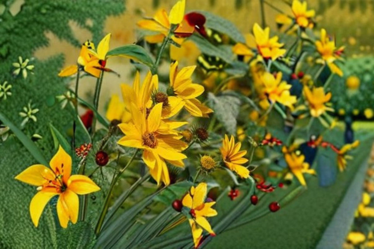 Maximilian Sunflower Seeds 100 Count - Helianthus maximiliani - Tall Yellow Native Perennial Wildflower for Pollinator Gardens