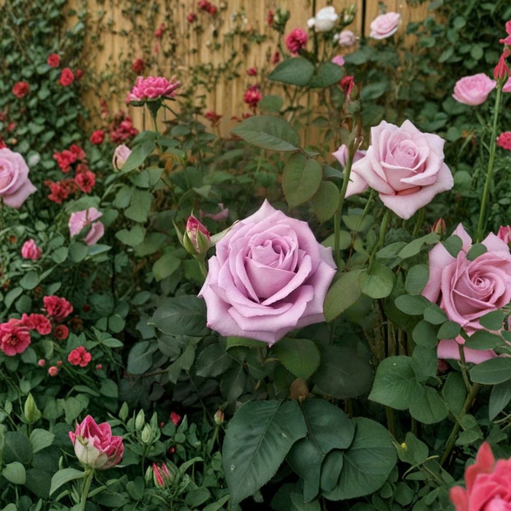 Blue Girl Rose – Rosa Hybrid Tea Live Plant | 1 Gallon Size | Fragrant Lavender Blooms