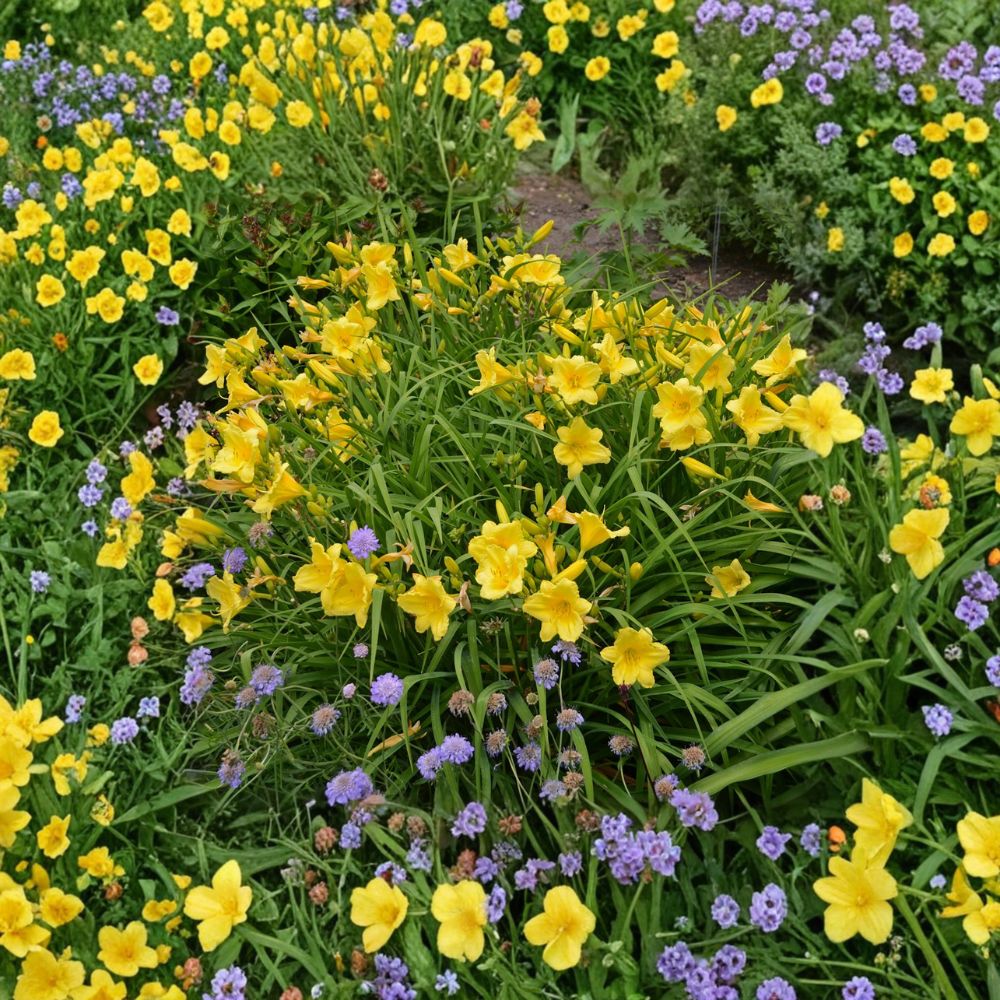 Hemerocallis 'Happy Returns' Daylily – 3 Bare Root Plants | Reblooming Fragrant Yellow Perennial