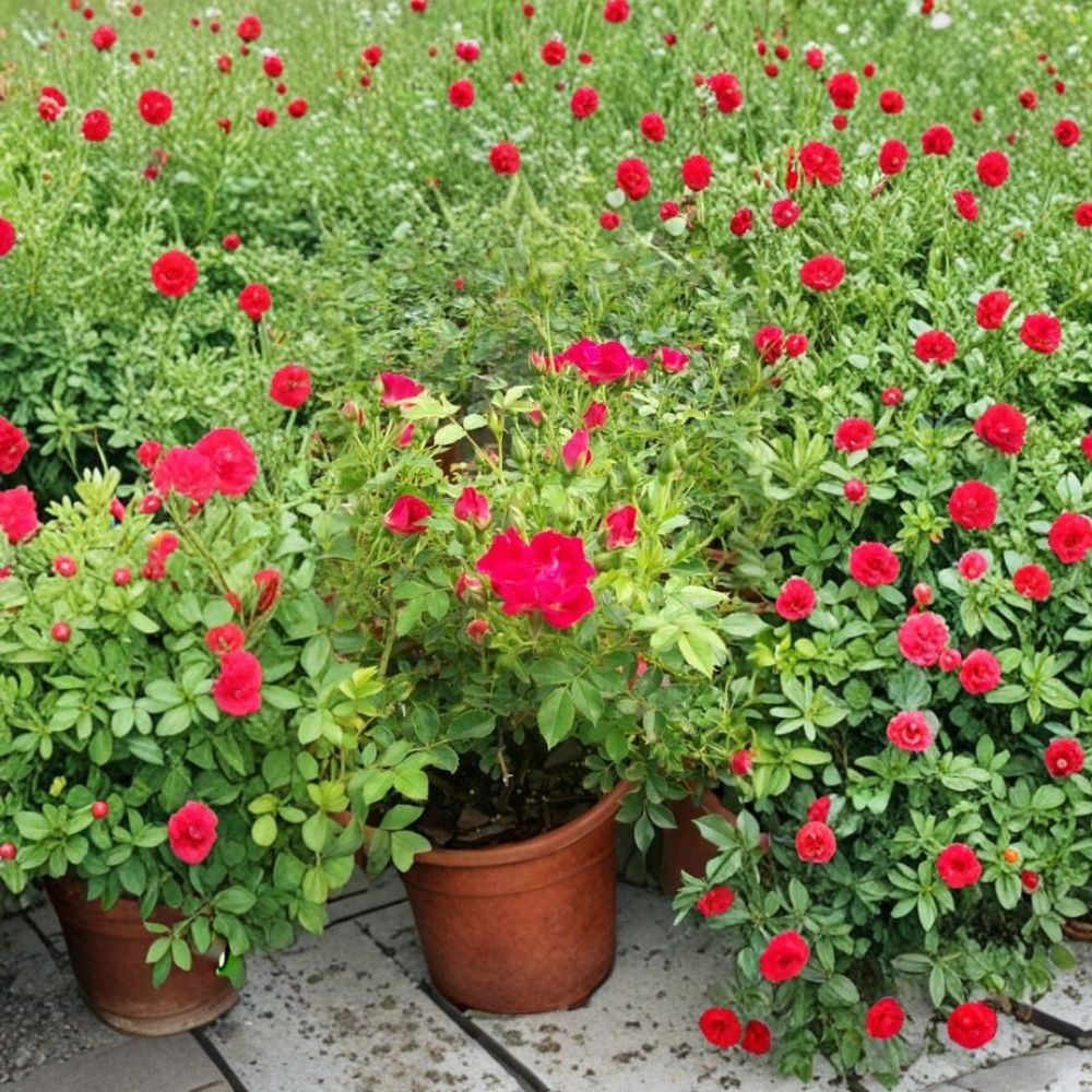 Red Drift Rose – 2 Gallon Live Groundcover Rose with Vibrant Red Blooms